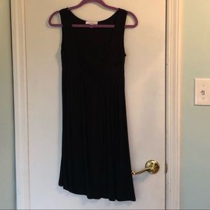 Black Sleeveless Empire Waist Dress